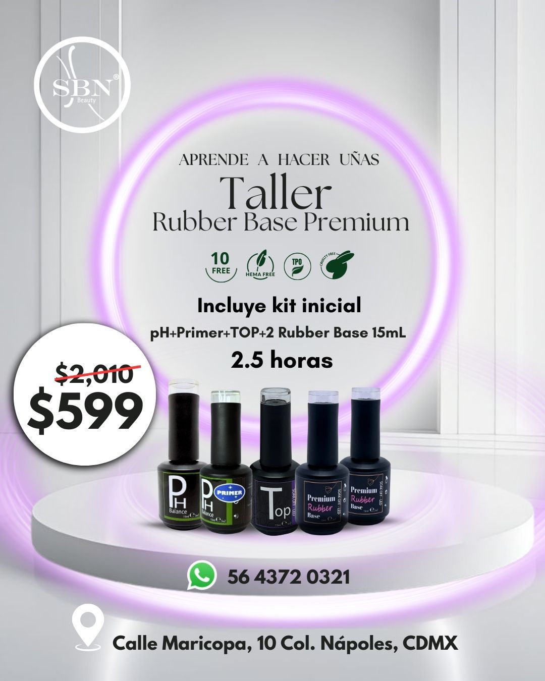 Taller RUBBER BASE 2.5 horas