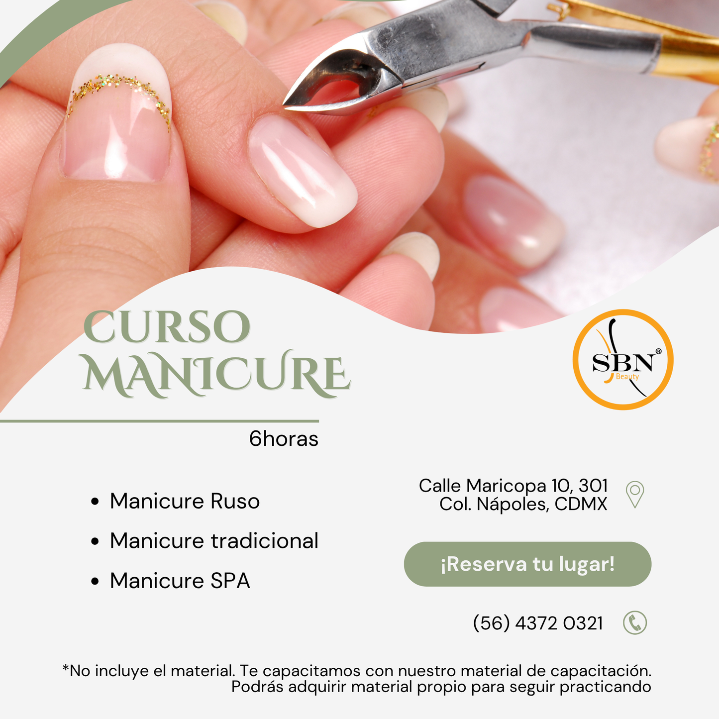 Curso Manicure ruso y manicure tradicional 6 horas