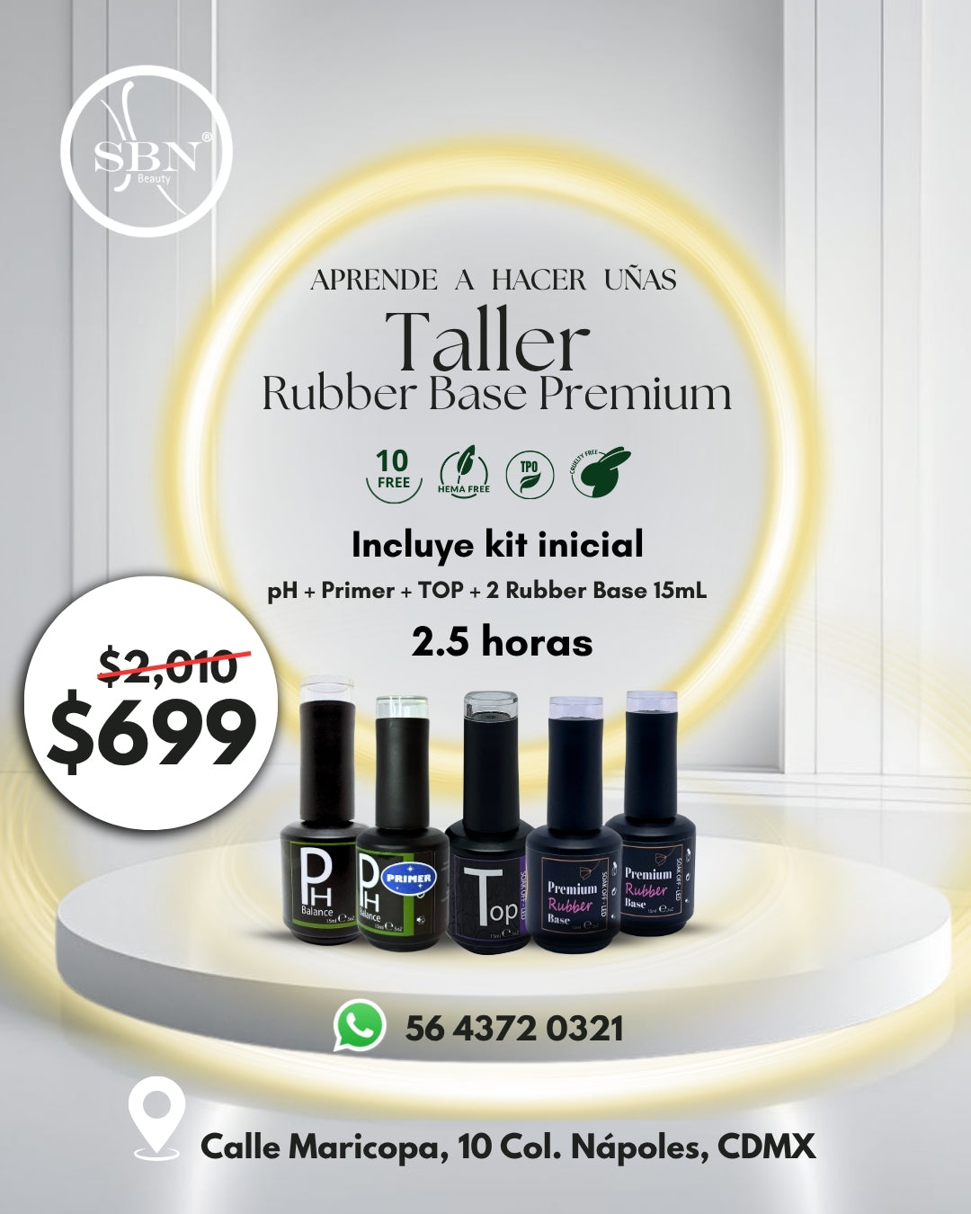 Taller RUBBER BASE 2.5 horas