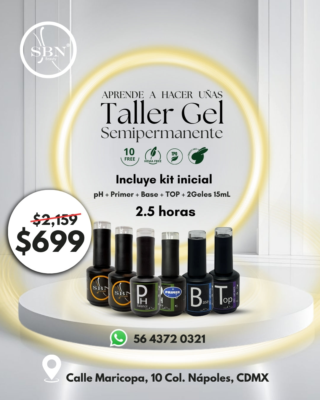 Taller Gel Semi 2.5 horas